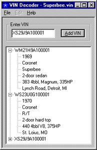 Mopar Vin Decoder