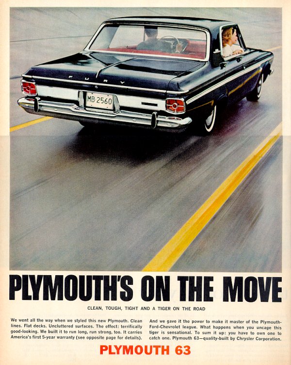 1963 Plymouth Fury Advertisement