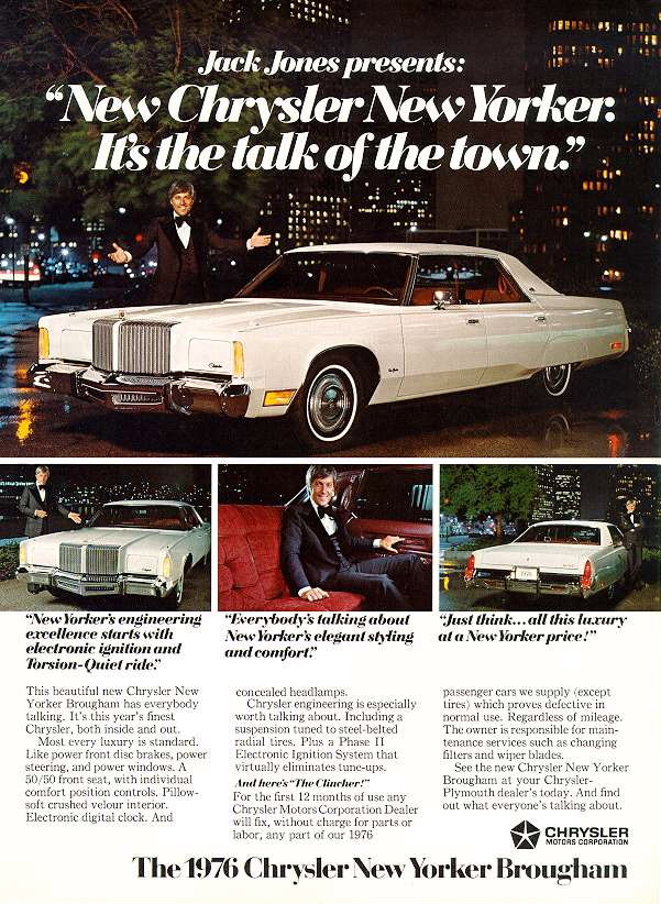1976 Chrysler New Yorker Advertisement