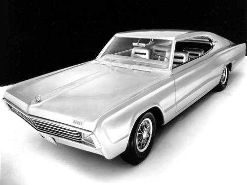 1965 Dodge Charger II Concept Car: After its debut at the Chicago Auto Show in February 1965, the concept toured several US auto shows and scored great success.