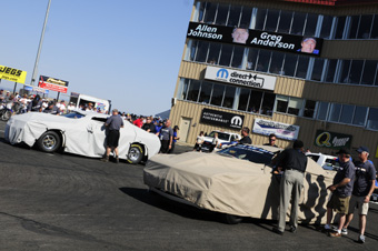 Mopar Reveals Dodge Challenger Drag Race Package Cars at the 29th Annual Mopar Mile-High Nationals.