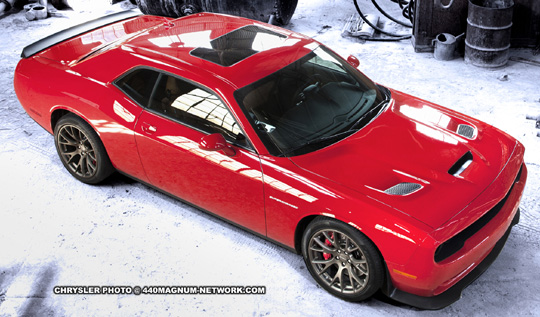 2015 Dodge Challenger SRT Hellcat outside.