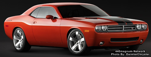 2006 Dodge Challenger concept vehicle - right front view.