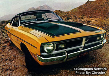 Dodge Demon 340 from brochure.