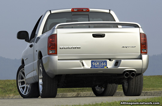 Silver 2004 Dodge Ram SRT-10 - Rear