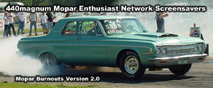 Classic Mopar Drag Racing Burnouts Screensaver 2.0