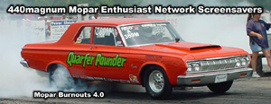 Classic Mopar Drag Racing Burnouts Screensaver 4.0