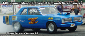 Classic Mopar Drag Racing Burnout Screensaver 5.0